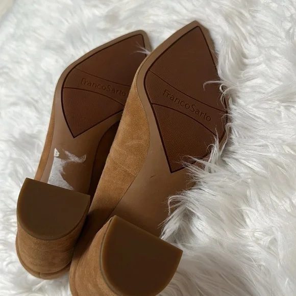 Franco Sarto Palma Women shoes Tan Suede Classic Pumps Size 10M - Picture 8 of 8
